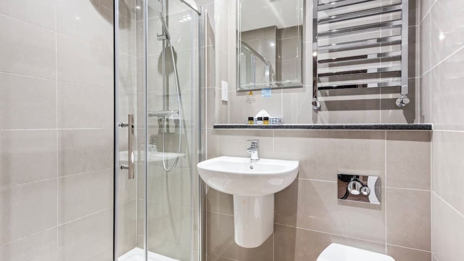 Bathroom at the The George Hotel - Surya Hotels.