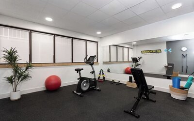 Gym at Developer Inn Downtown Orlando.