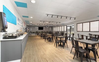 Dining room at Developer Inn Downtown Orlando.