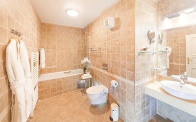 Bathroom at Hotel General Prague.