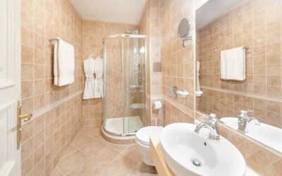 Bathroom at  Hotel General Prague.