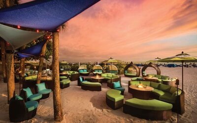 Outdoor terrace at Island Grand At TradeWinds.