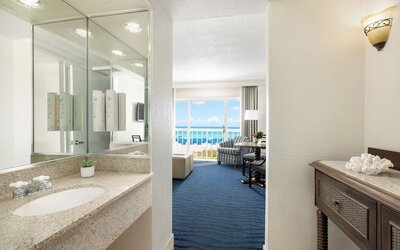 Guest bathroom at Island Grand At TradeWinds.