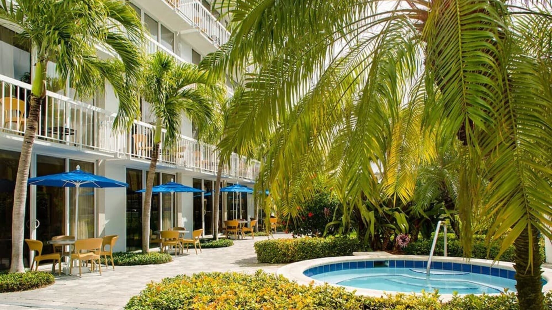 Outdoor pool at RumFish Beach At TradeWinds.