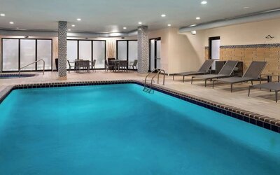Indoor pool at Courtyard by Marriott Myrtle Beach Barefoot Landing.
