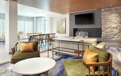 Lobby at Fairfield By Marriott Inn & Suites Fort Lauderdale Northwest.