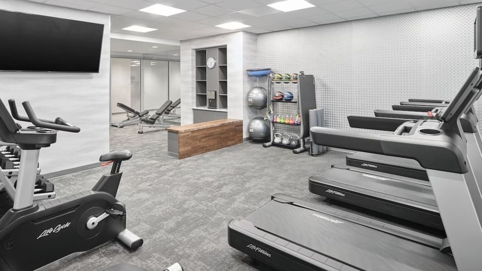 Gym at Fairfield By Marriott Inn & Suites Fort Lauderdale Northwest.