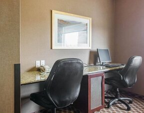 Business center at Comfort Inn & Suites Airdrie.