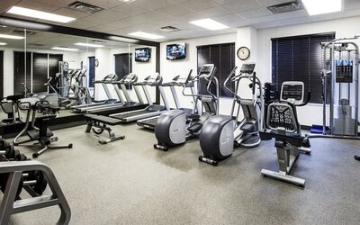 Gym at Hilton Garden Inn Niagara-on-the-Lake.