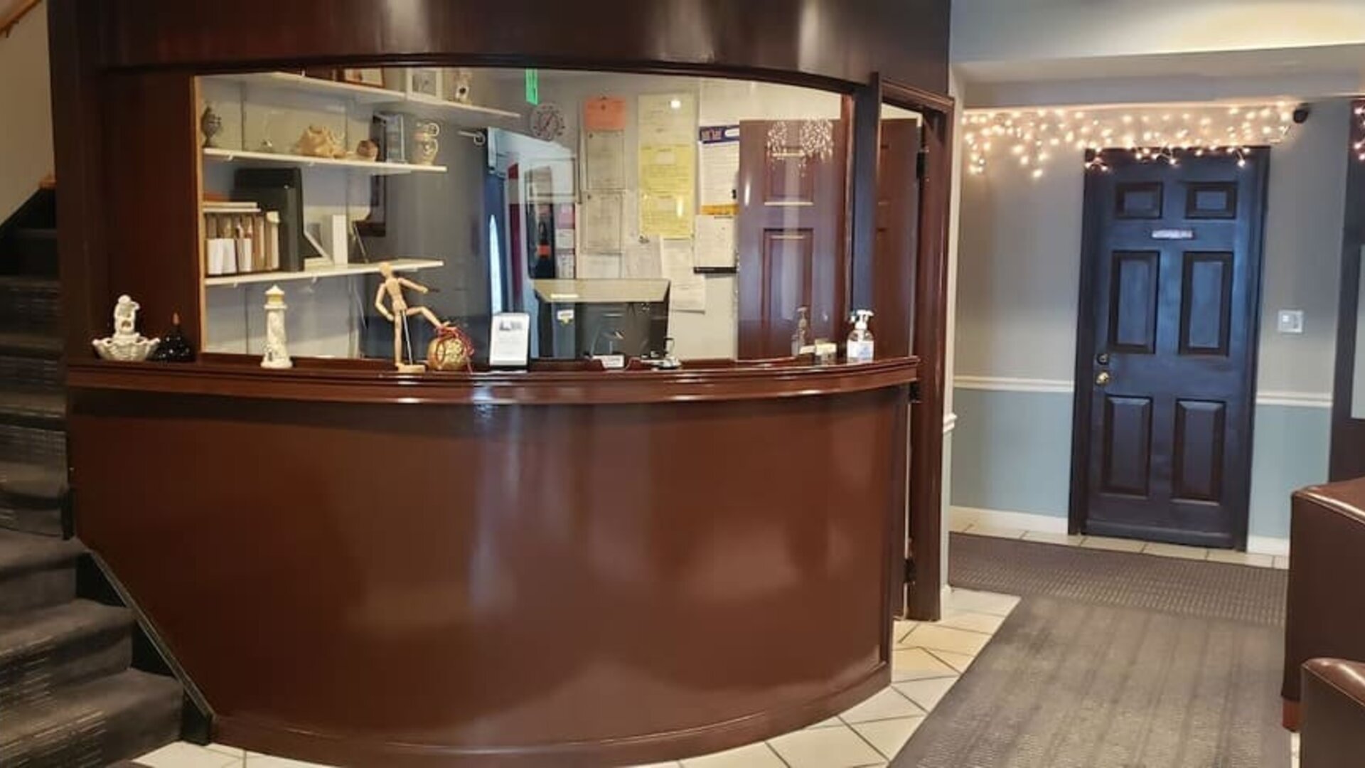 Reception at Jones Beach Hotel.