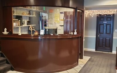 Reception at Jones Beach Hotel.