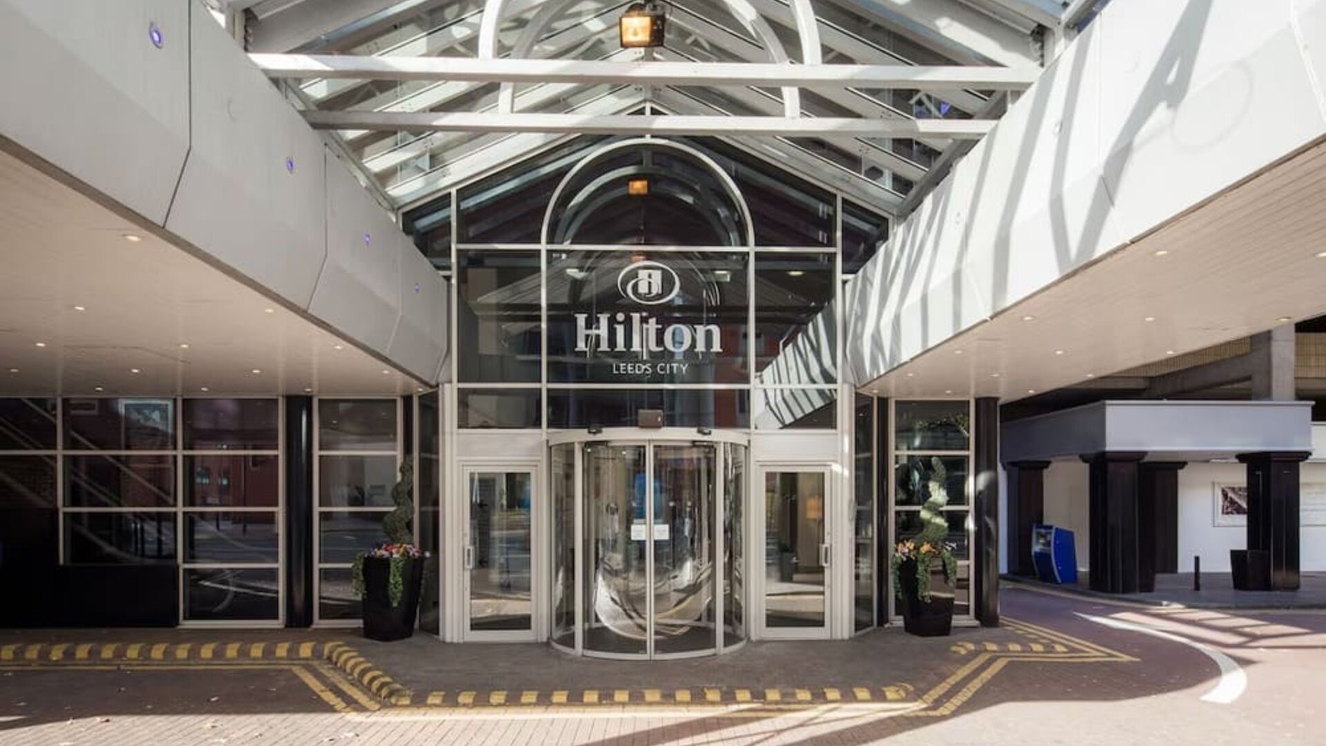 Hotel exterior at Hilton Leeds City.