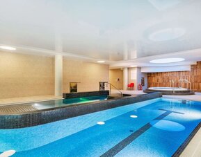 Indoor pool at DoubleTree By Hilton Krakow Hotel & Convention Center.