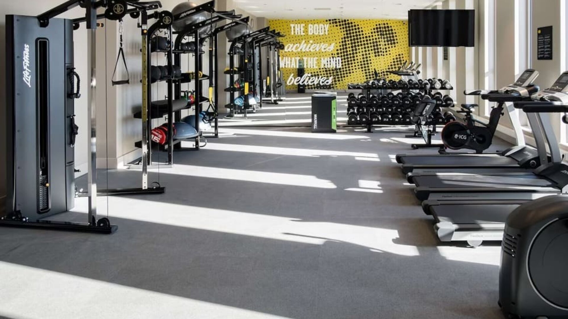 Gym at Hampton By Hilton Riga Airport.