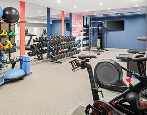 Gym at Hampton Inn By Hilton Costa Mesa Newport Beach.