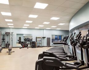 Gym at DoubleTree By Hilton Pointe Claire Montreal Airport West.