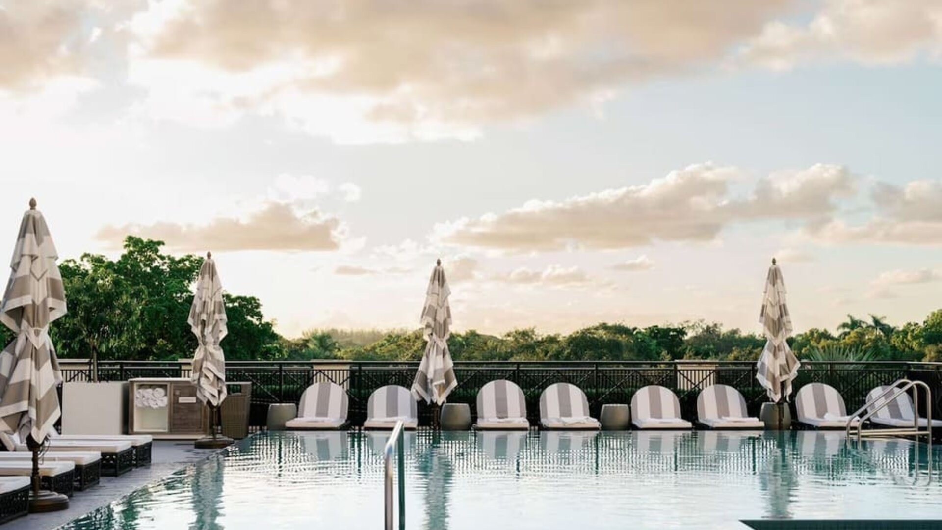 Outdoor pool at THesis Hotel Miami Coral Gables, Curio Collection By Hilton.