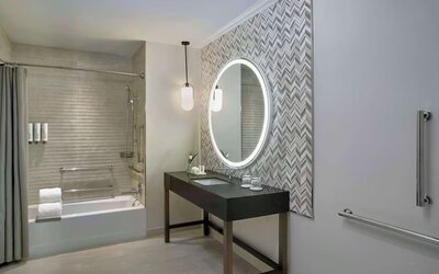 Bathroom at THesis Hotel Miami Coral Gables, Curio Collection By Hilton.