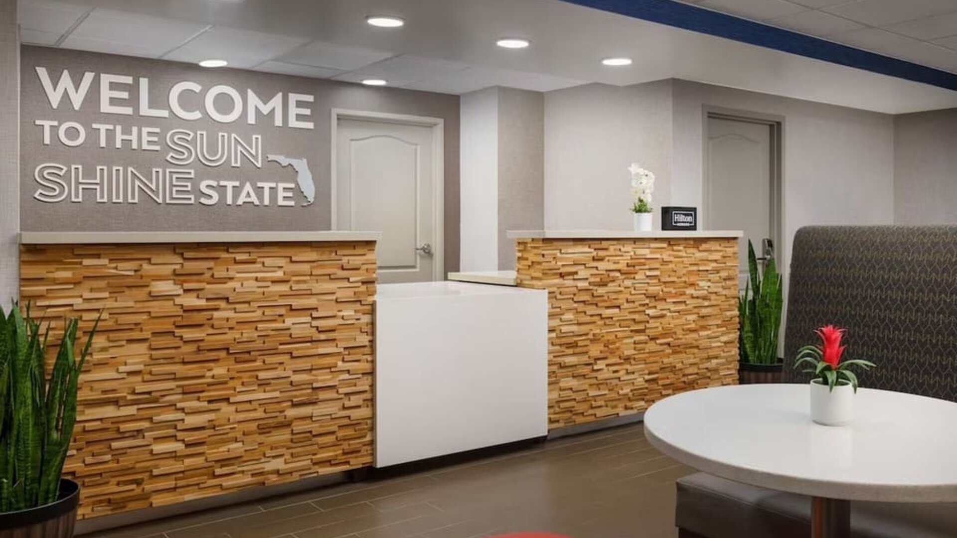 Reception at Hampton Inn By Hilton Fort Lauderdale-Cypress Creek.