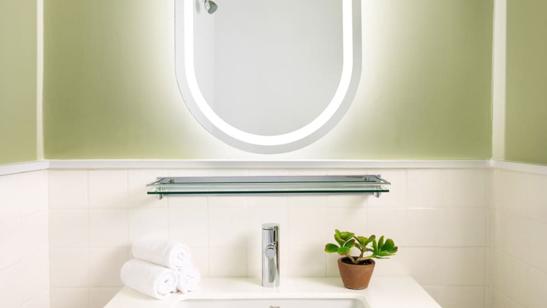 Bathroom at Row NYC.