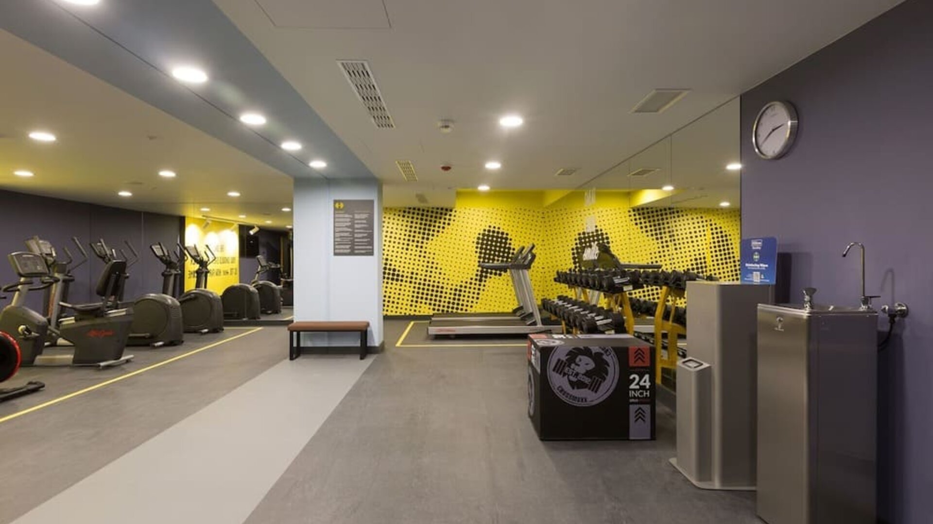 Gym at Hampton By Hilton Krakow Airport.