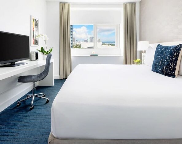 Day room at YVE Hotel Miami.