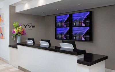 Reception at YVE Hotel Miami.