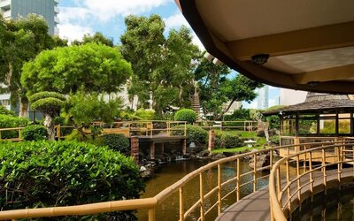 Grounds at Pagoda Hotel.