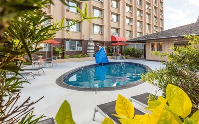Outdoor pool at Pagoda Hotel.