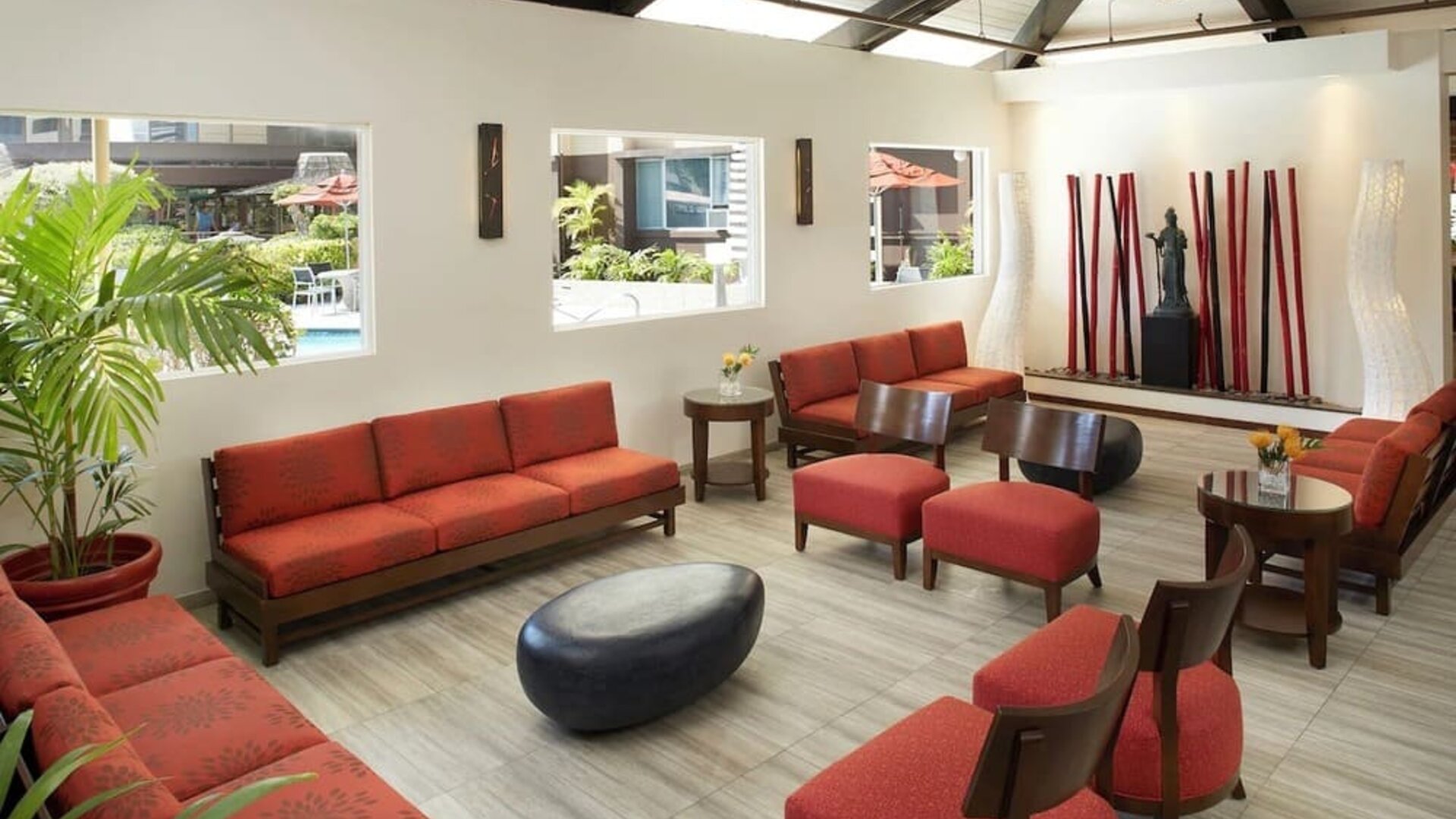 Lobby at Pagoda Hotel.