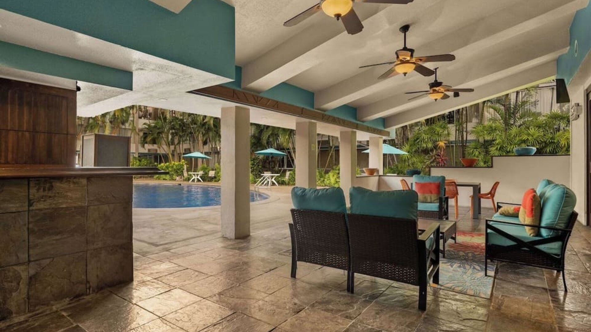 Outdoor pool area at Airport Honolulu Hotel, Trademark Collection By Wyndham.