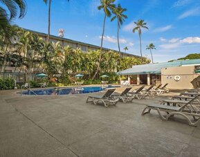 Sun loungers at Airport Honolulu Hotel, Trademark Collection By Wyndham.