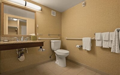 Bathroom at Airport Honolulu Hotel, Trademark Collection By Wyndham.