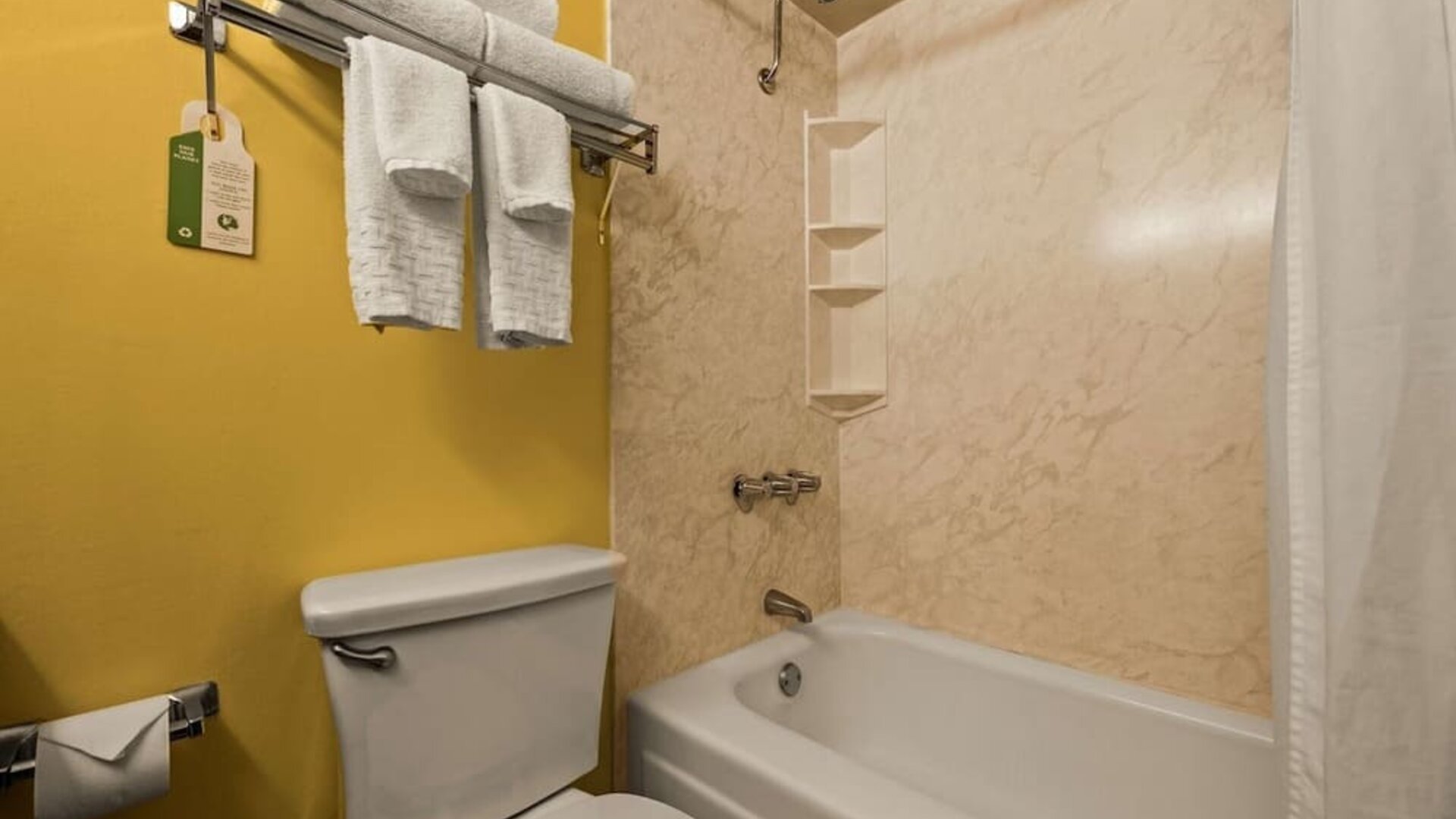 Bathroom at Best Western The Plaza Hotel Honolulu Airport.