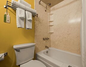 Bathroom at Best Western The Plaza Hotel Honolulu Airport.