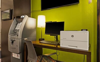 Business center at Best Western The Plaza Hotel Honolulu Airport.