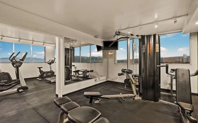 Gym at Best Western The Plaza Hotel Honolulu Airport.
