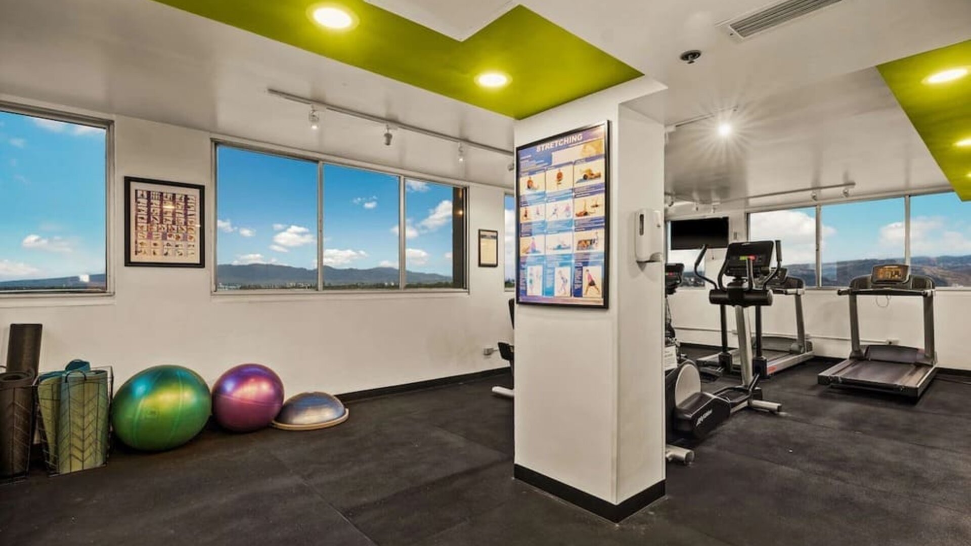 Gym at Best Western The Plaza Hotel Honolulu Airport.