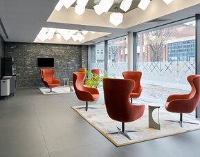 Lobby at Four Points Flex By Sheraton Birmingham Jewellery Quarter.