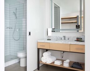 Bathroom at Canopy By Hilton Austin Downtown.