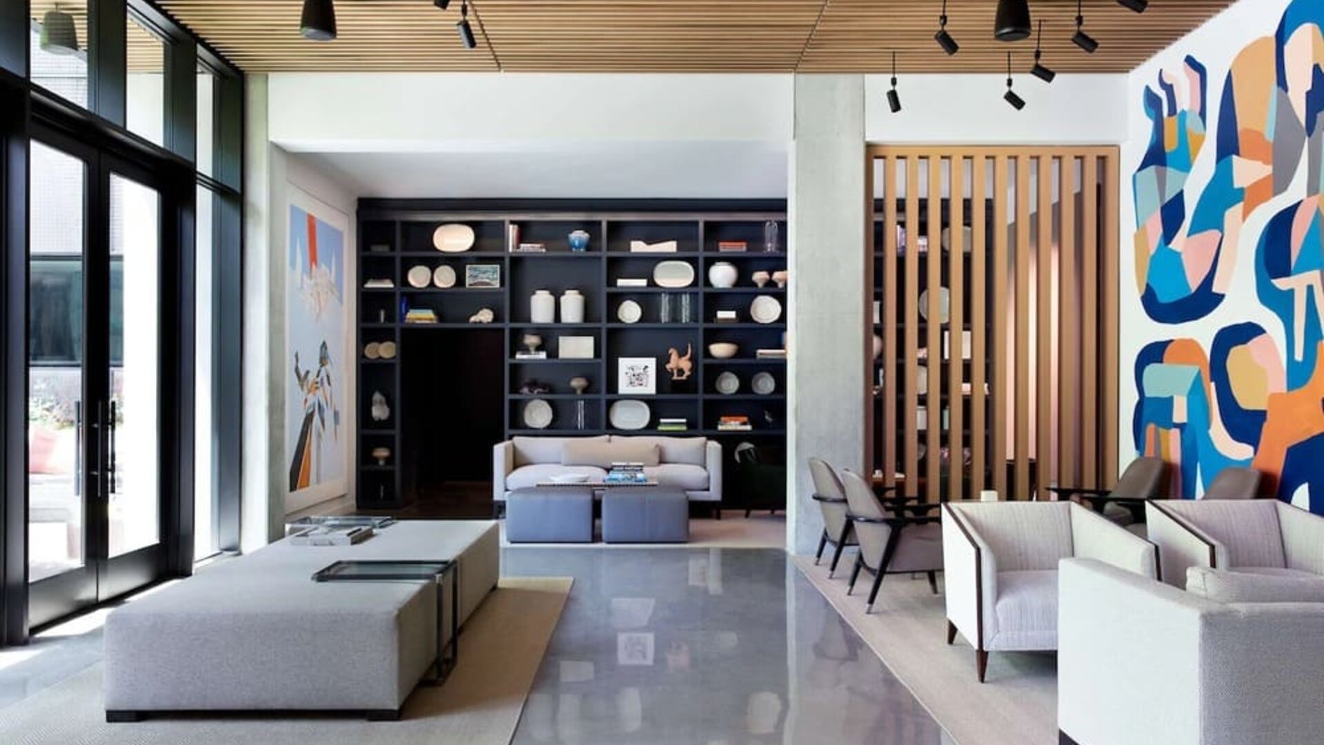 Lobby at Canopy By Hilton Austin Downtown.