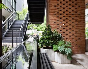 Outdoor area at Canopy By Hilton Austin Downtown.