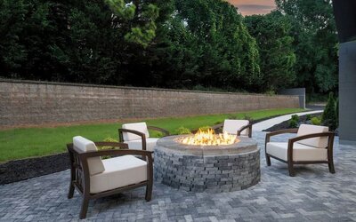 Fireplace at Four Points By Sheraton College Park Atlanta Airport.