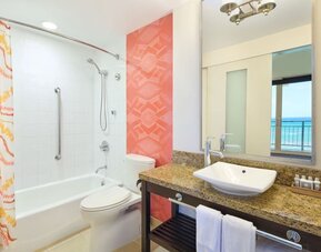 Bathroom at Kaimana Beach Hotel.
