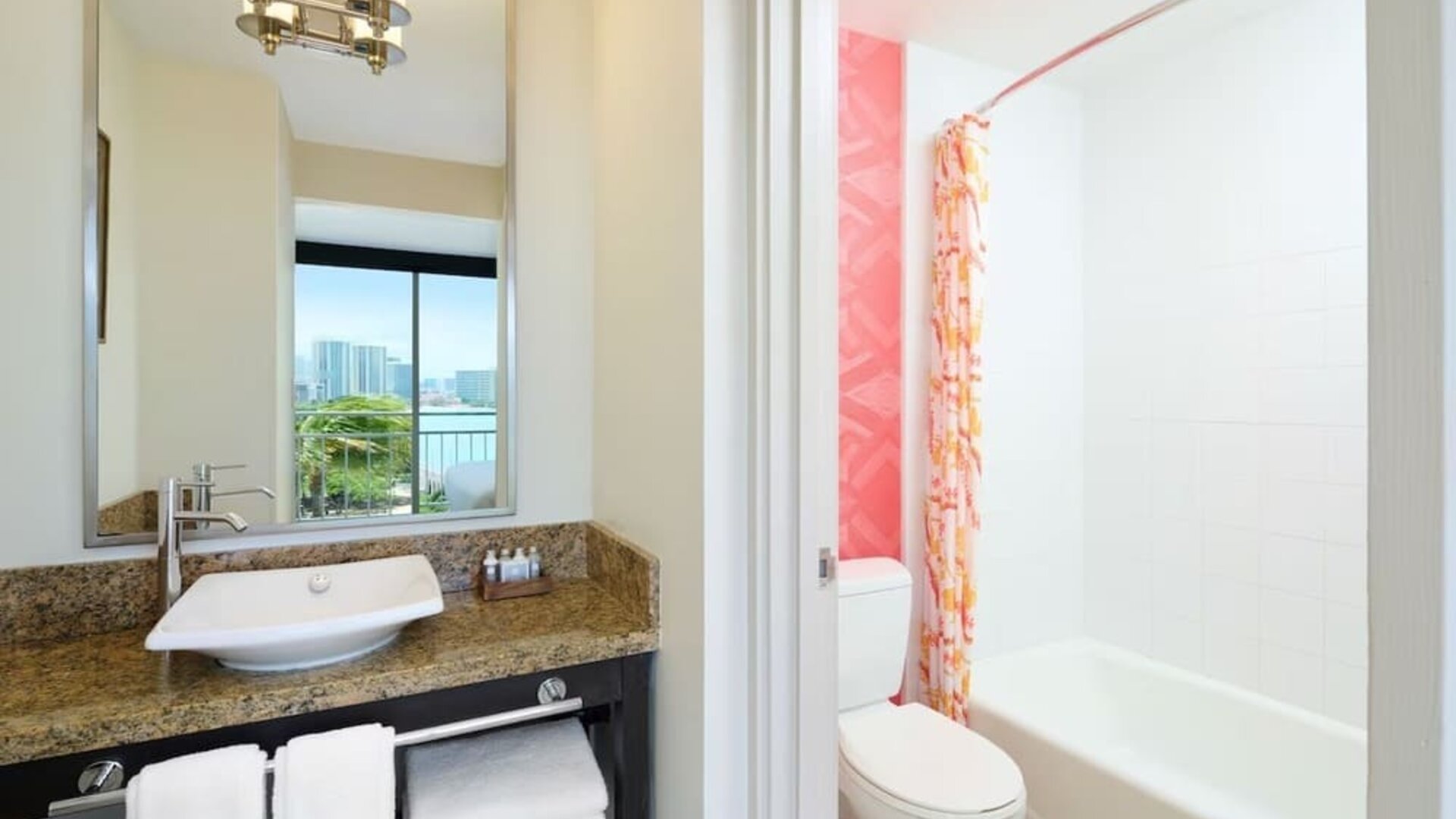 Bathroom at Kaimana Beach Hotel.