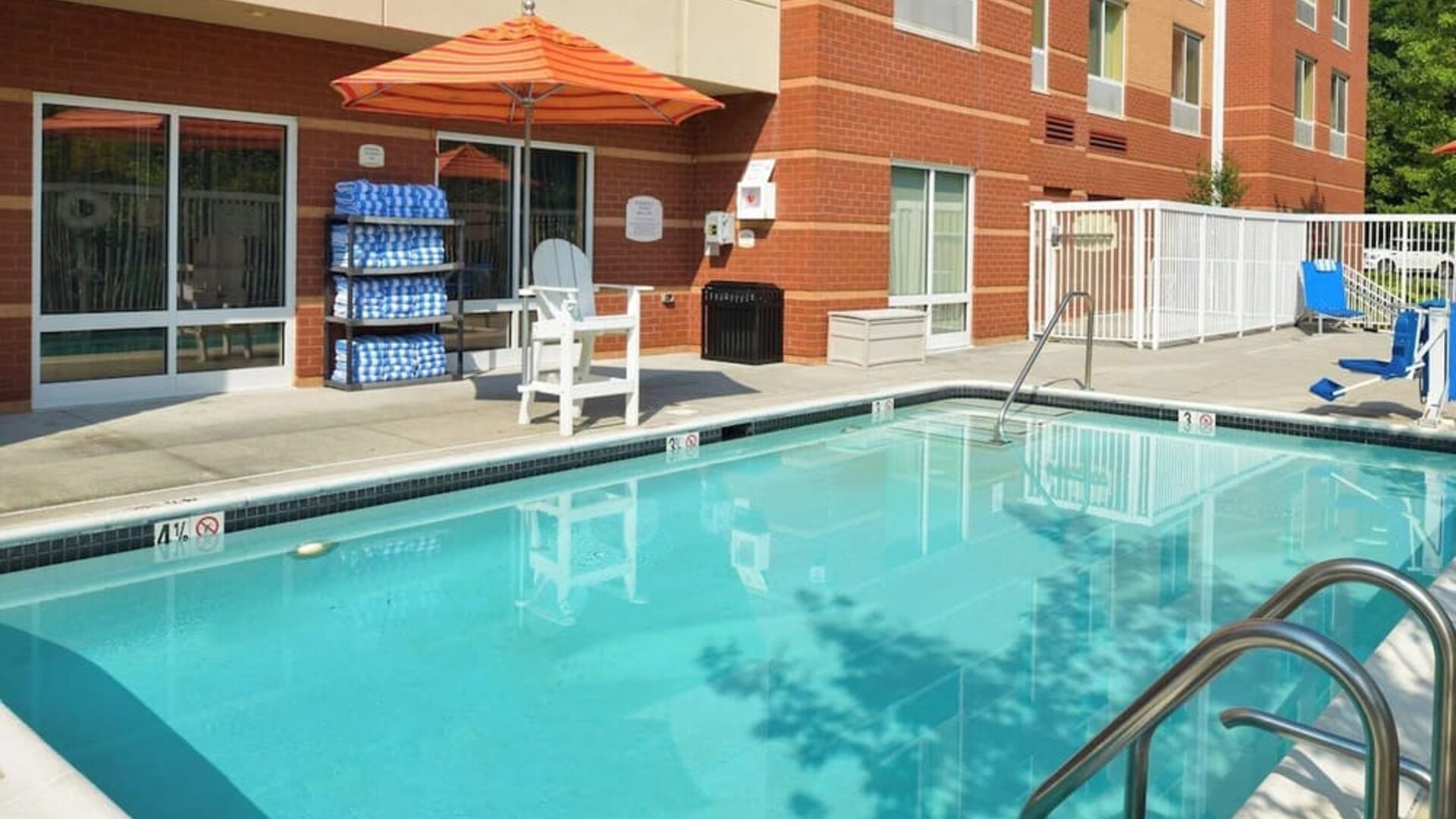 Outdoor pool at Fairfield By Marriott Inn & Suites White Marsh.