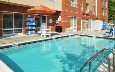 Outdoor pool at Fairfield By Marriott Inn & Suites White Marsh.