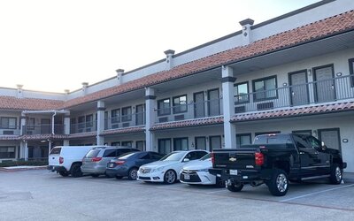 Exterior at Island Suites Hobby Airport.