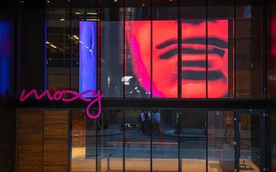 Exterior at Moxy NYC Downtown.