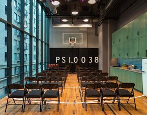 Meeting facility at Moxy NYC Downtown.